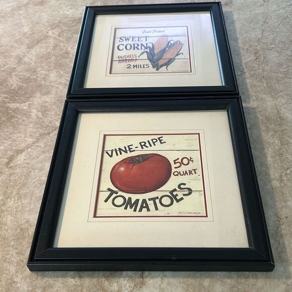 Framed & Matted Vegetable Prints 2 - Picture 4 of 8